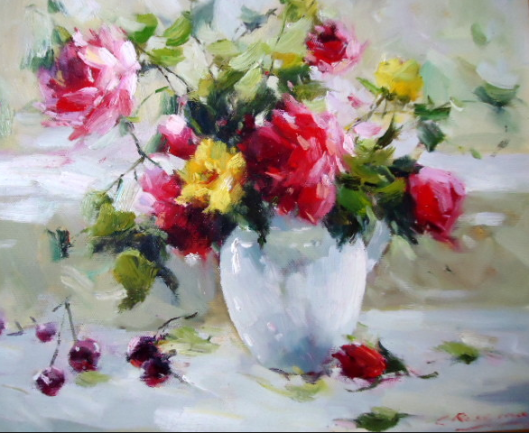 Capture bright flowers