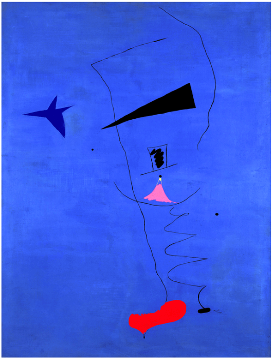 ‘Blue star ‘ by Joan Miro ‘Peinture (Etoile Bleue)’